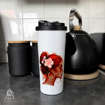 Floral Bun Coffee Cup