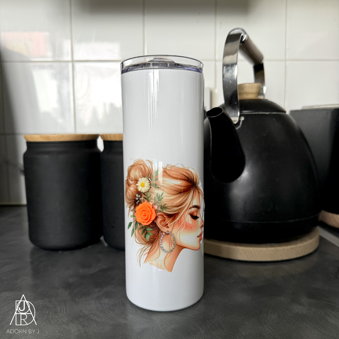 Floral Bun Coffee Cup
