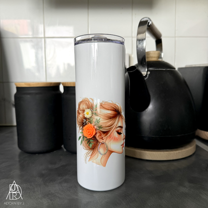 Floral Bun Coffee Cup