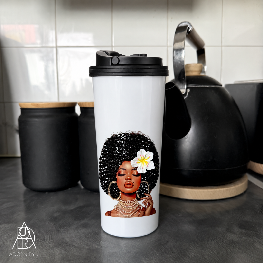 Afro Bling Coffee Cup