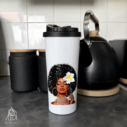 Afro Bling Coffee Cup