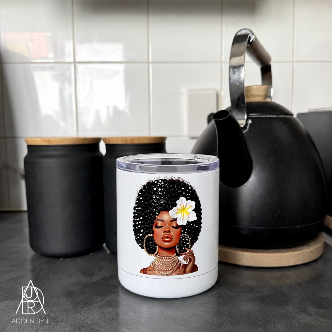 Afro Bling Coffee Cup
