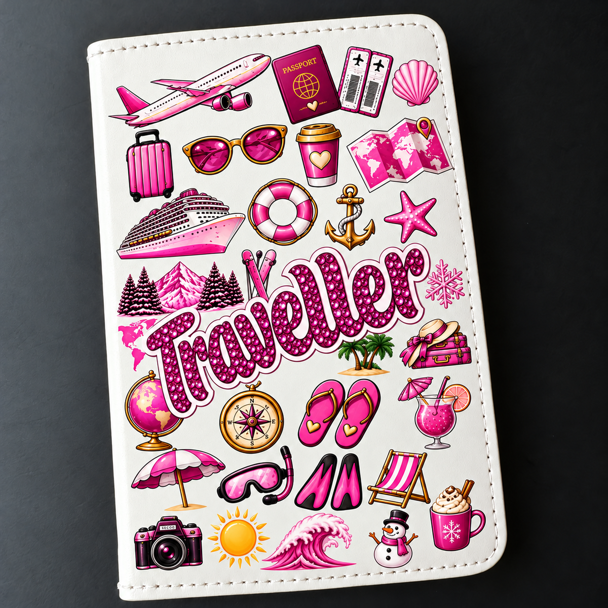 Traveller Pink Passport Holder