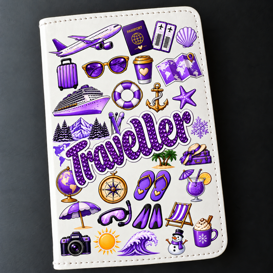 Traveller Purple Passport Holder