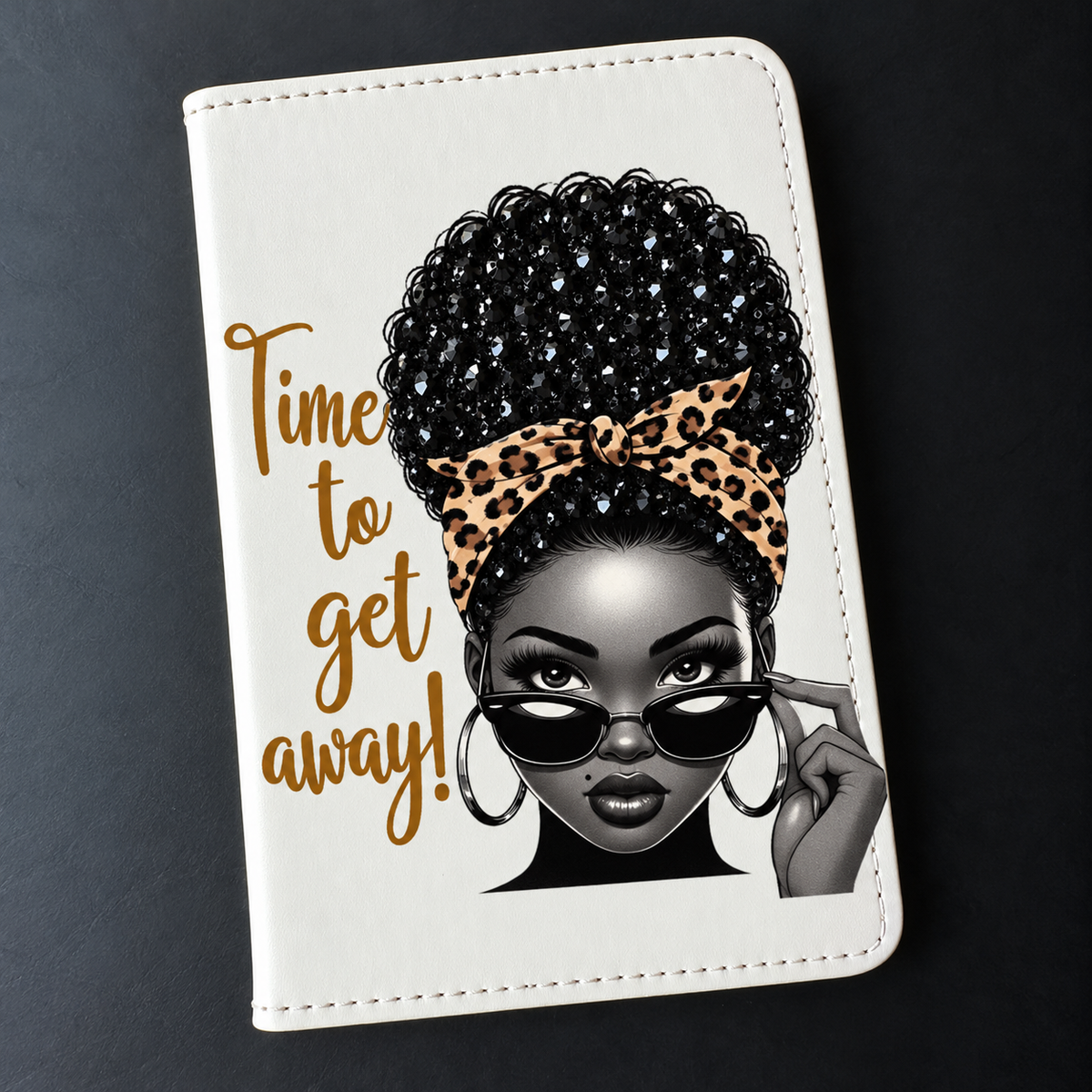 Shades Leopard Print Passport Holder