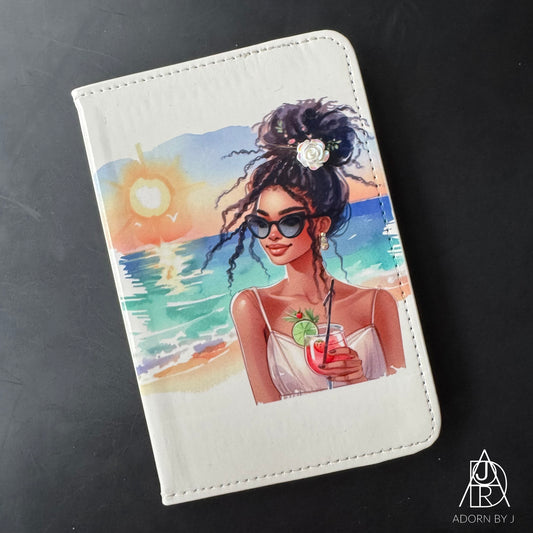 Curly Bun Passport Holder