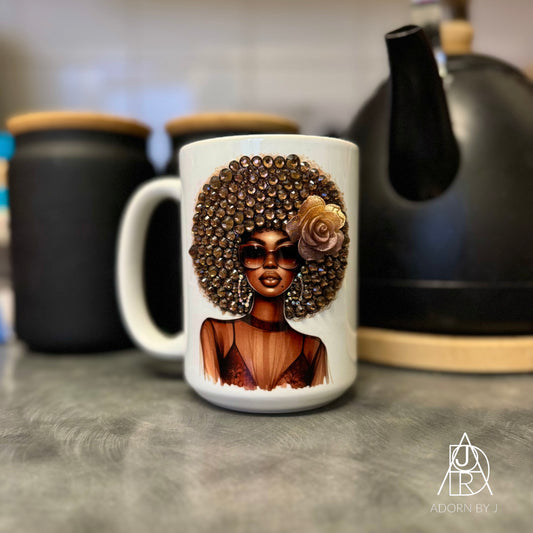 Brown Afro