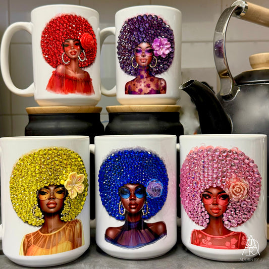 Afro bleu