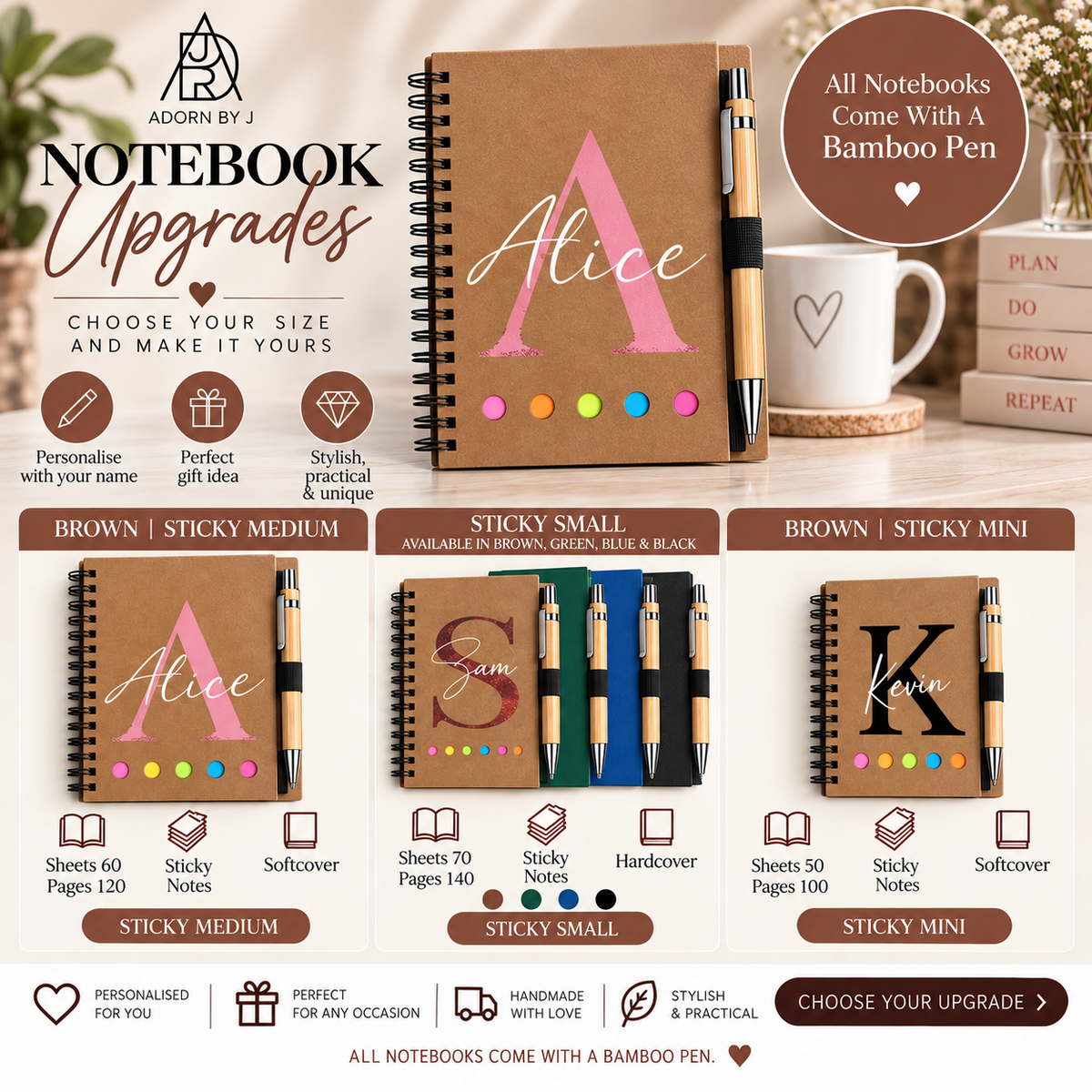 Cuadernos personalizados