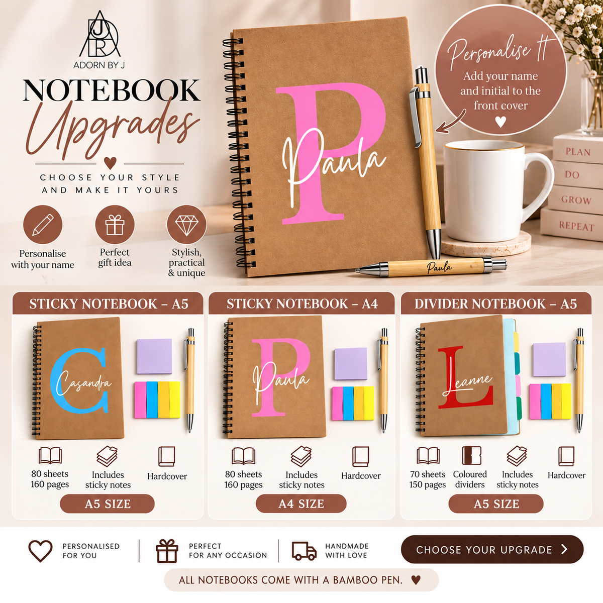 Cuadernos personalizados