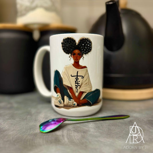 Denim – Afro Puffs Top